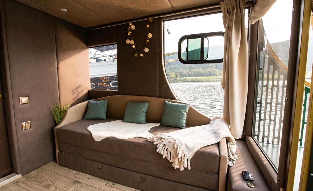 Hausboot im Vintage-Look - Schlafcouch